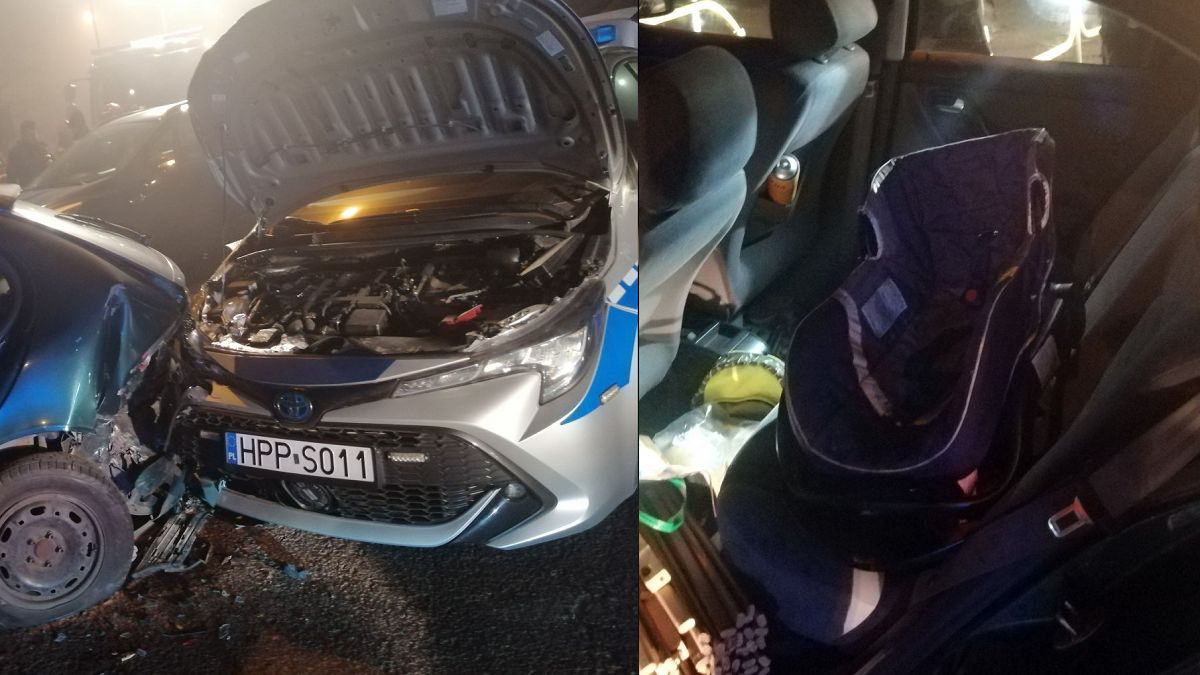 Uciekinierzy zostawili 3-letnie dziecko w aucie