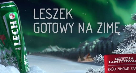 „Leszek gotowy na zimę” w reklamach i na puszkach piwa Lech (wideo)