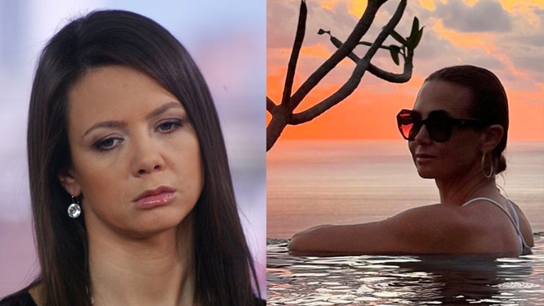 Kinga Rusin siedzi w wodzie & myśli o losie Polski 