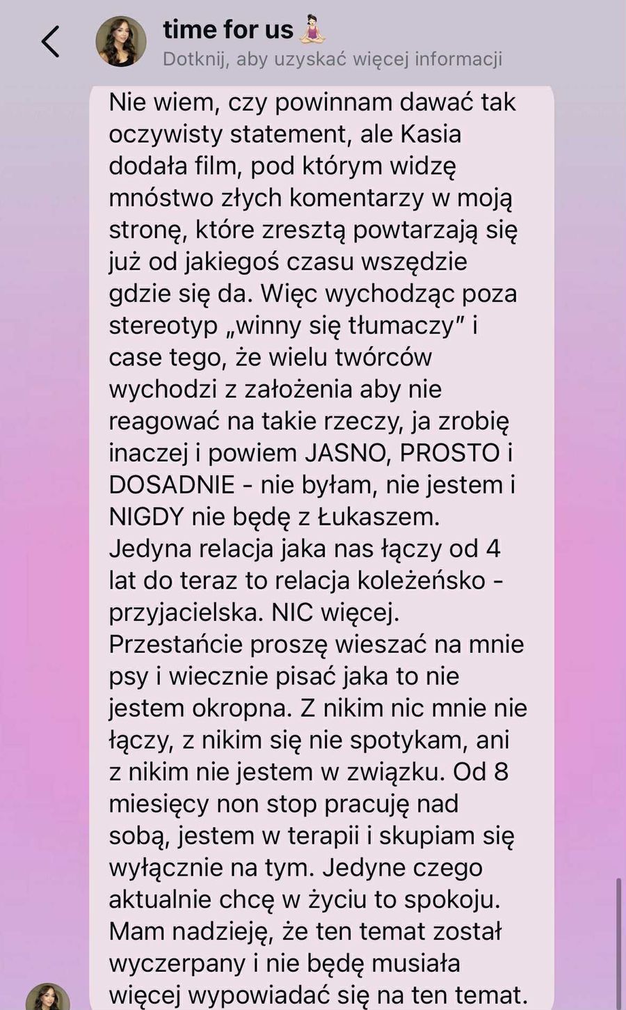 Kinga Banaś NIE jest w związku z Wujkiem Łukim. Stanowczo zaprze