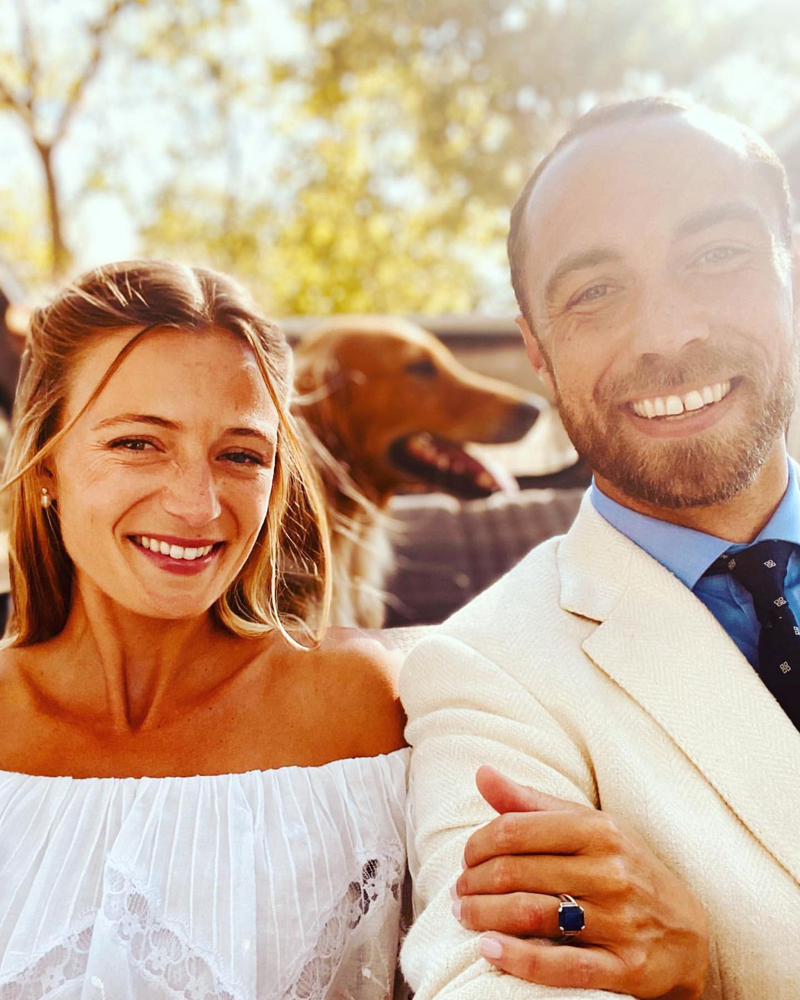 James Middleton z żoną