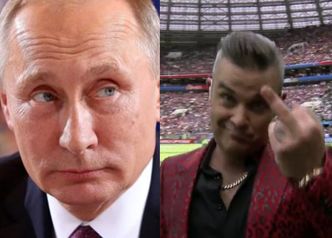 Mundial 2018: SKANDAL na otwarciu! Robbie Williams pokazał środkowy palec...