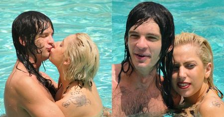 Lady GaGa z facetem na basenie! (ZDJĘCIA)