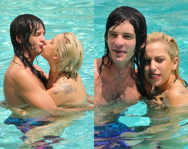 Lady GaGa z facetem na basenie! (ZDJĘCIA)