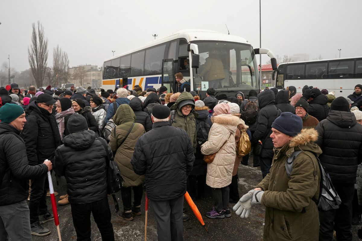 Wyjazd z Łodzi na ''Protest Wolnych Polaków''