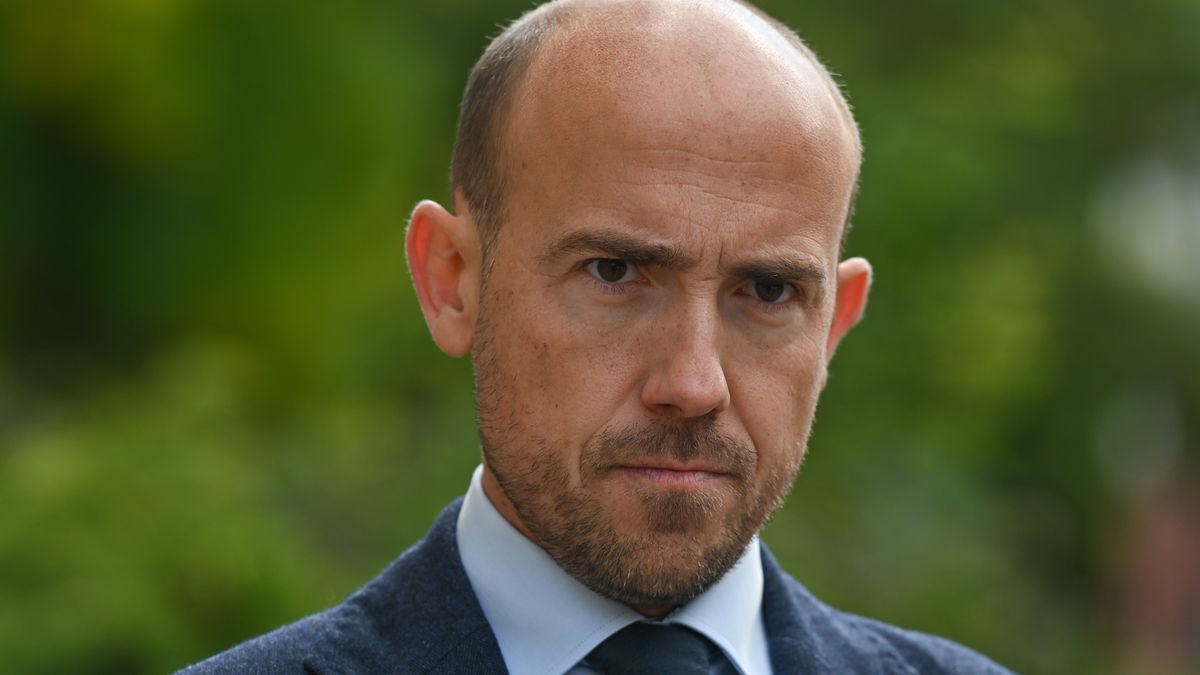 Borys Budka, Silesian MP and deputy chairman of the Civic Platform , seen after a press conference in front of the Marshal's Office of the Slaskie Voivodeship in Katowice.
On Monday, September 12, 2022, in Katowice, Silesian Voivodeship, Poland. (Photo by Artur Widak/NurPhoto via Getty Images)