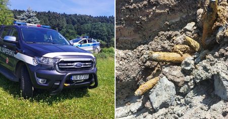 Groźne odkrycie operatora koparki. Natychmiast wezwał służby