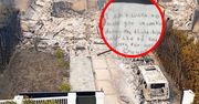 Ich dom doszczętnie spłonął. Nagle dostała list