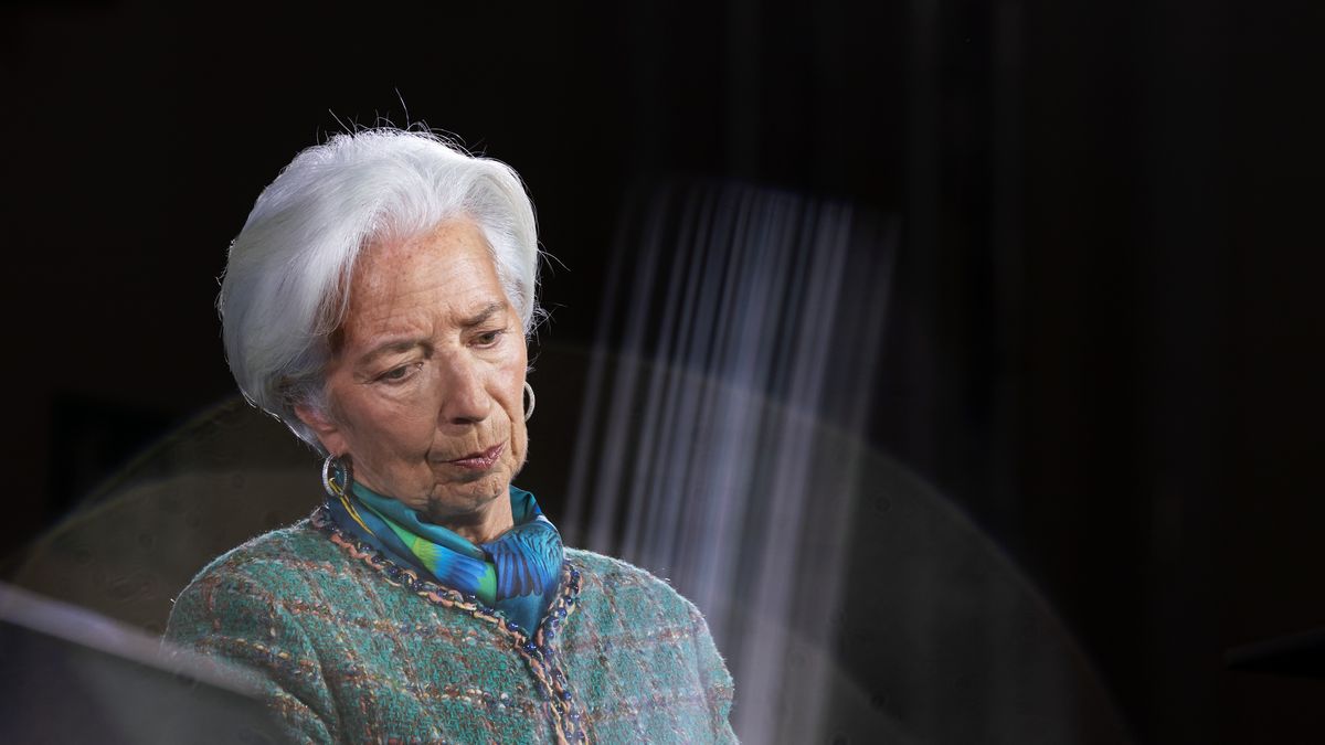 Christine Lagarde, president of the European Central Bank (ECB), at a "Inflation Kills Democracy" economic dialogue organized by the finance ministry on the occasion of the 100th anniversary of the currency reform in Germany in 1923, in Berlin, Germany, on Tuesday, Nov. 21, 2023. Germany's budget crisis deepened when the Finance Ministry imposed an emergency spending freeze in response to last week's ruling by the country's top court. Photographer: Liesa Johannssen-Koppitz/Bloomberg via Getty Images