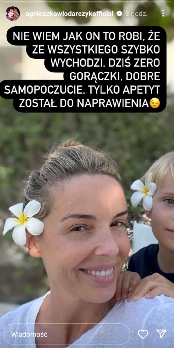 Agnieszka Włodarczyk poinformowała o stanie zdrowia syna