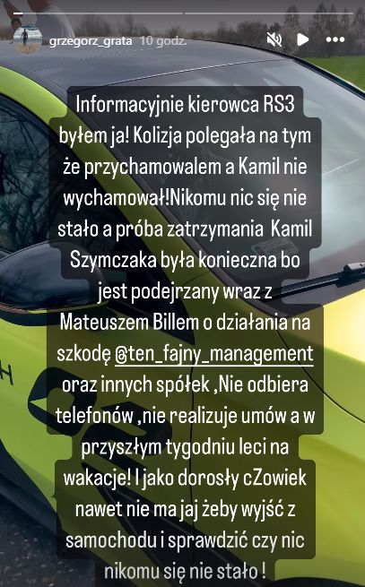 Dotychczasowy menadżer Kamila Szymczaka zabrał głos