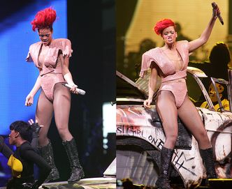 Rihanna szaleje na koncercie
