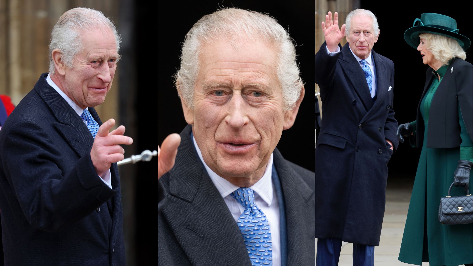 Król Karol III i królowa Camilla przybyli na wielkanocne nabożeństwo