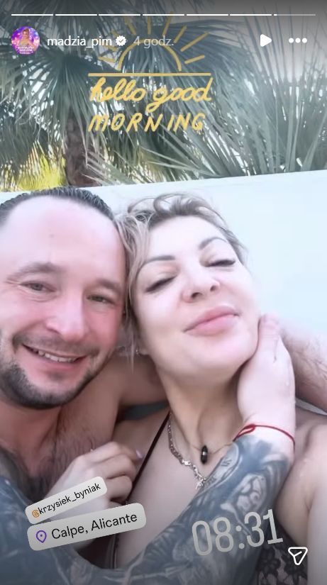 Magda Narożna z partnerem