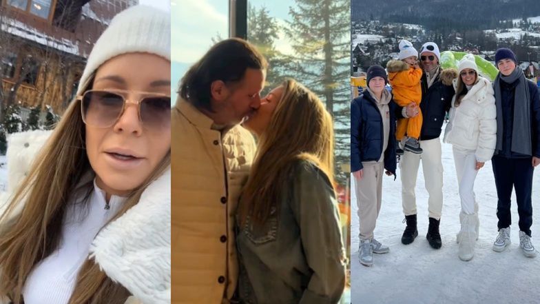 Małgorzata Rozenek PODBIJA Zakopane z całą rodzinką: Najpierw trening w góralskiej chatce, później wizyta na stoku (ZDJĘCIA)