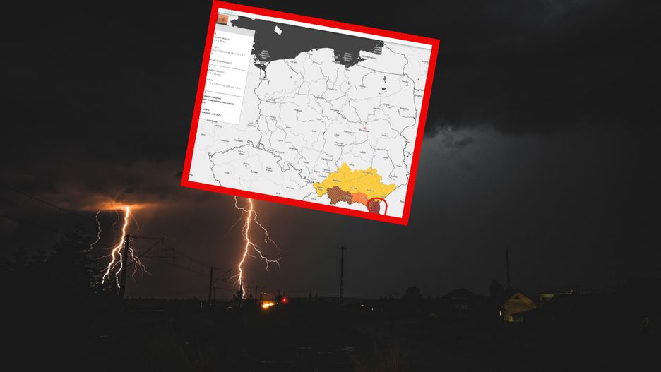 IMGW wydało alerty najwyższego stopnia przed burzami
