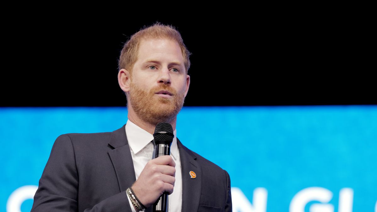 NEW YORK, NEW YORK - SEPTEMBER 24: Prince Harry, Duke of Sussex speaks onstage during Day 2 of the Clinton Global Initiative 2024 Annual Meeting at New York Hilton Midtown on September 24, 2024 in New York City. (Photo by Craig Barritt/Getty Images for Clinton Global Initiative)
