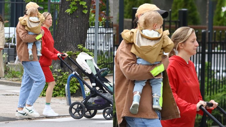 Lara Gessler w Sopocie z mężem i córką