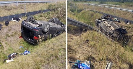 Tragiczne wyprzedzanie. Przeżył tylko pies