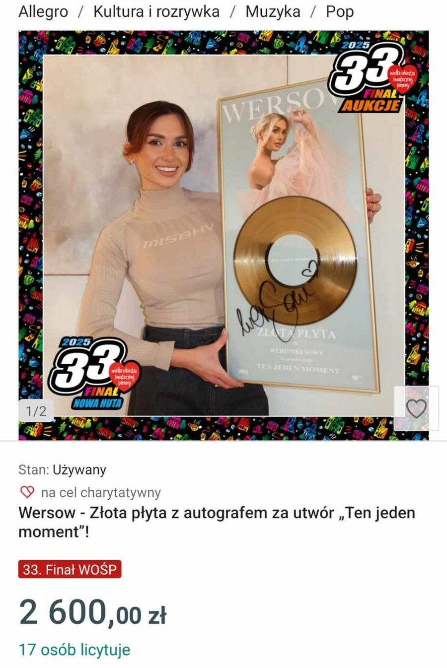 Wersow wspiera WOŚP