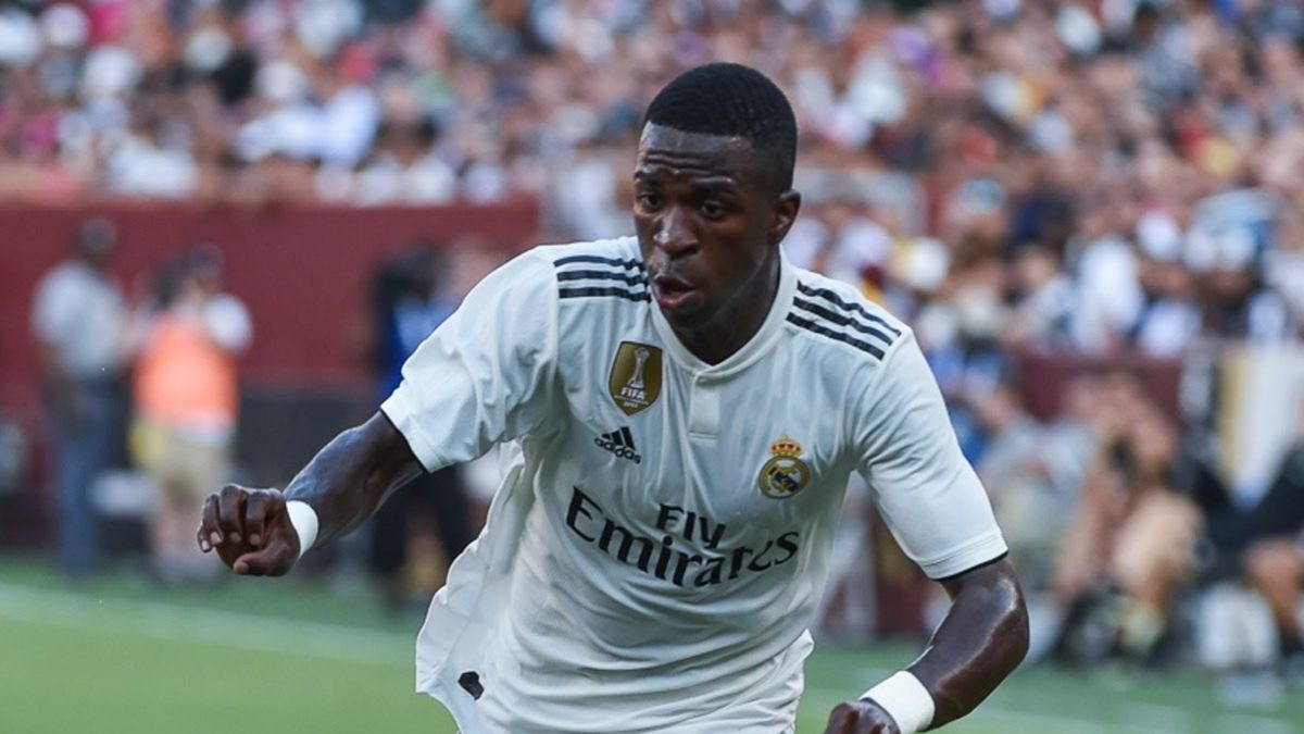 Vinicius Junior w barwach Realu Madryt