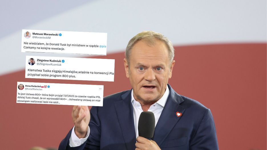 Fala komentarzy po słowach Tuska o 800 plus