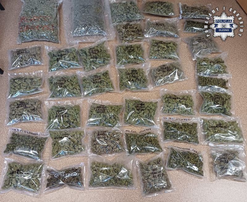 Ukrywał na balkonie narkotyki o wartości prawie 300 tysięcy złotych.