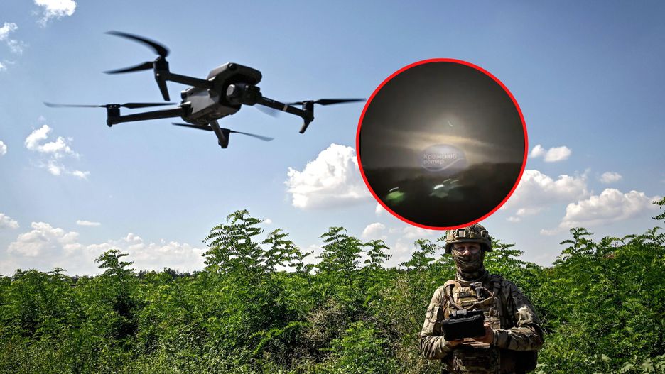 Atak dronów na Krymie