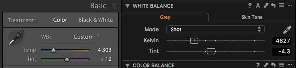 Moduły korekcji balansu bieli w Adobe Lightroom i Capture One