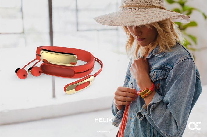 Helix to słuchawki zakładane na... nadgarstek. Moda na wearables chyba zaszła za daleko