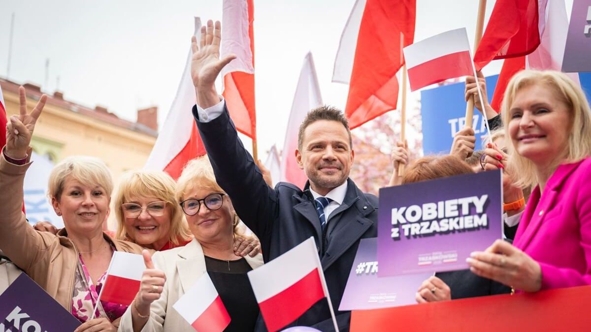 Rafał Trzaskowski na spotkaniu z wyborami
