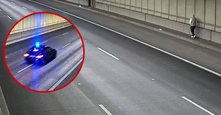 Zadzwonił z tunelu po podwózkę. Mężczyznę zabrała policja