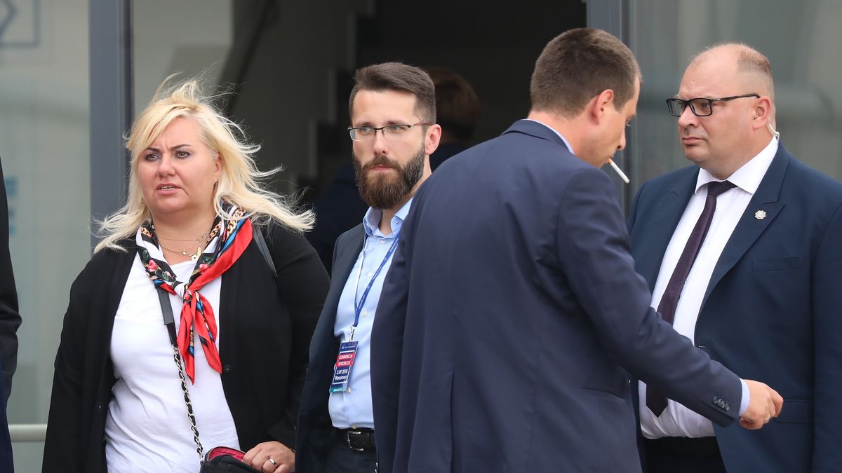 Anna Plakwicz wraz z Radosławem Fogielem podczas konwencji Prawa i Sprawiedliwości