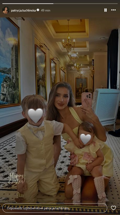 Patrycja Tuchlińska z dziećmi