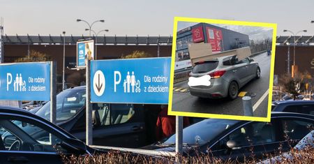 Przecierali oczy ze zdumienia. Tak wyjechał z parkingu