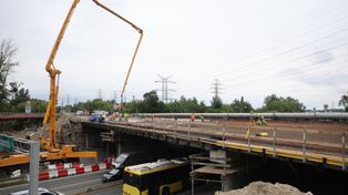 Katowice: Budowa wiaduktów nad S86 na trasie Katowice - Sosnowiec wkracza w kolejny etap. Kolejne zmiany dla kierowców
