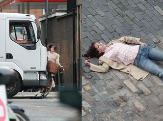 Anne Hathaway wjechała rowerem pod ciężarówkę! (ZDJĘCIA!)