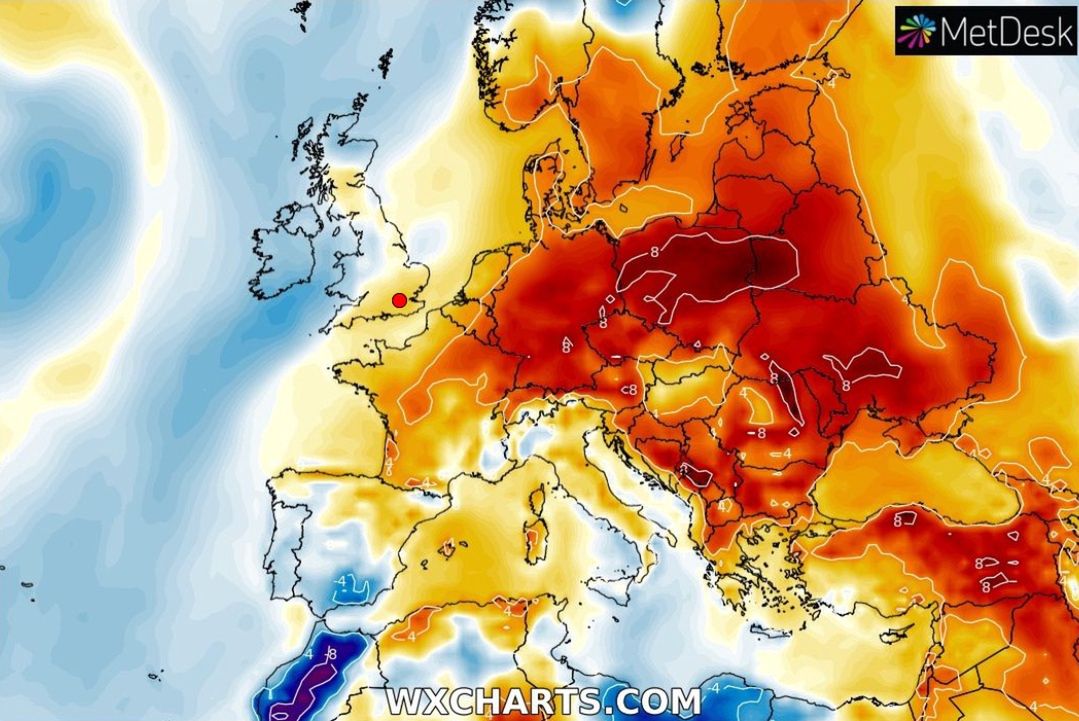 Pogoda. Temperatura wyniesie od 15 do 21 stopni Celsjusza (Fot.: wxcharts.com)