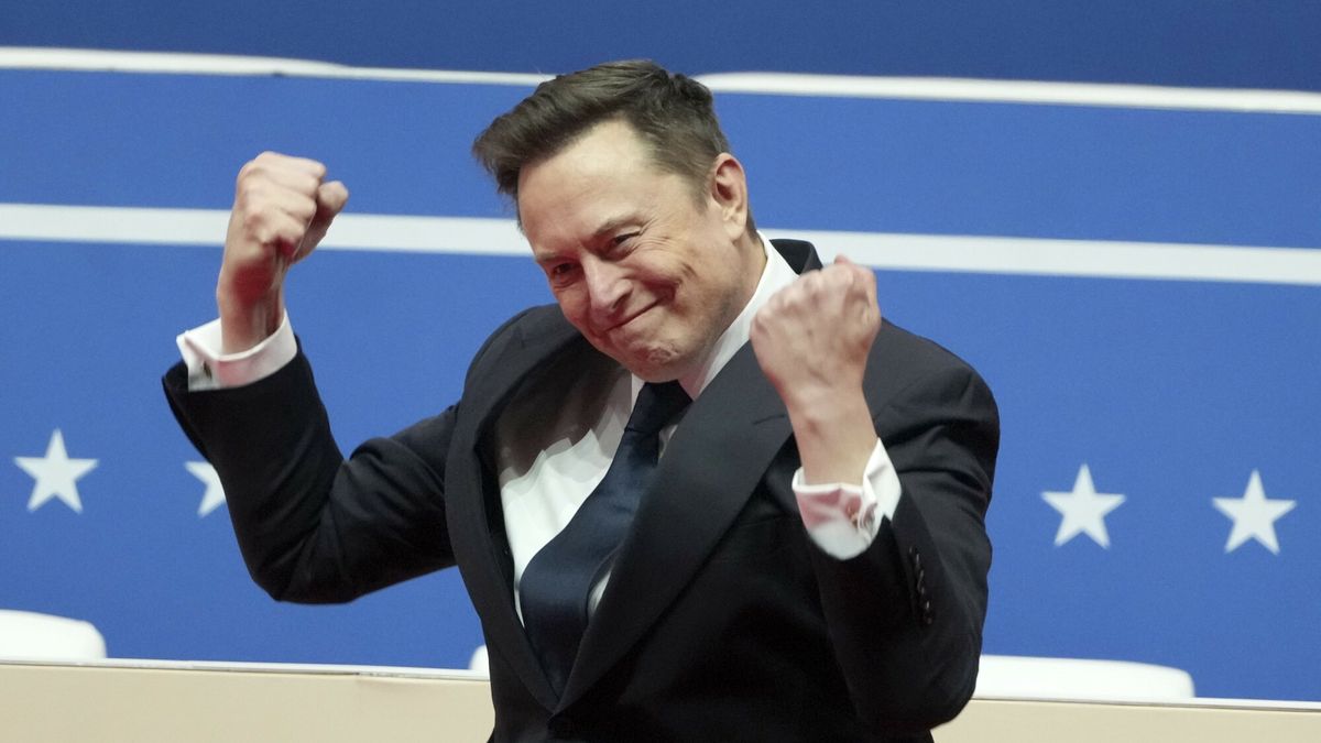 Temporary
Elon Musk arrives to speak at an indoor Presidential Inauguration parade event in Washington, Monday, Jan. 20, 2025. (AP Photo/Matt Rourke)
Matt Rourke