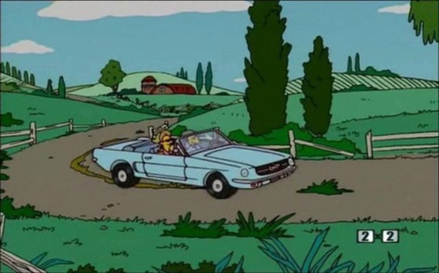 21 samochodów z "The Simpsons" i ich prawdziwe odpowiedniki 13