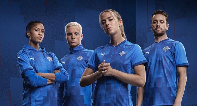 Puma zaprojektowała stroje piłkarskich reprezentacji Islandii