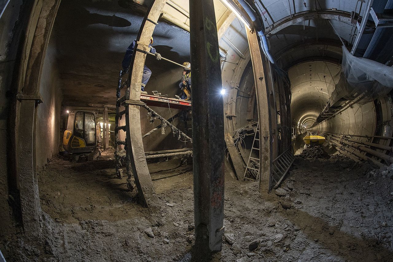 Metro Warszawskie. Potępy prac na Bródnie