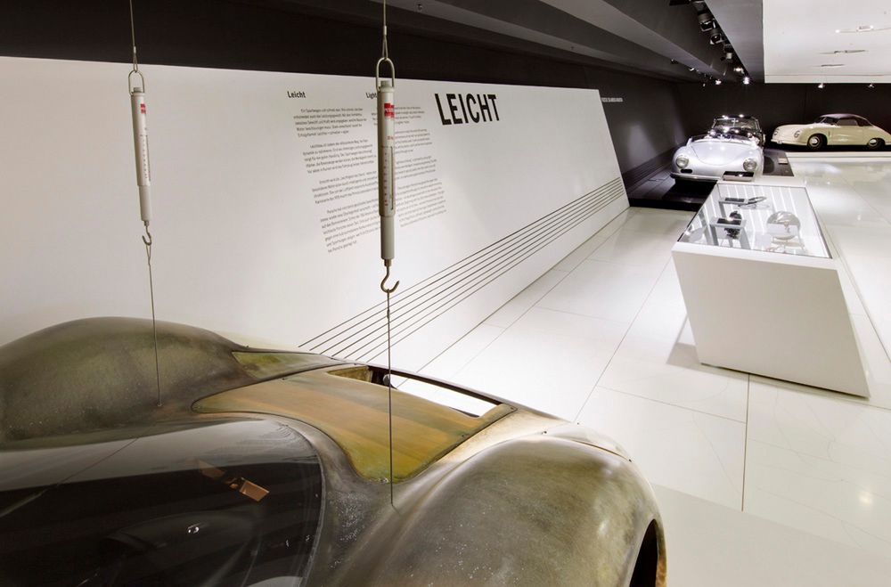 Porsche Museum - technologie obniżania masy własnej