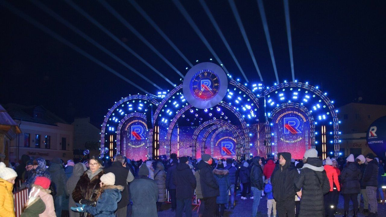 W ubiegłym roku sylwestrowa impreza na Placu Łuczkowskiego w Chełmie zgromadziła tysiące osób.