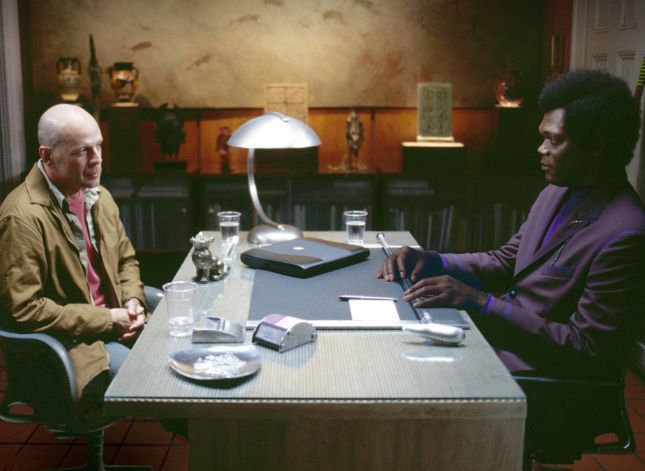 Bruce Willis i Samuel L. Jackson w "Niezniszczalnym"