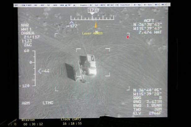 Ciężarówka widziana przez operatora drona