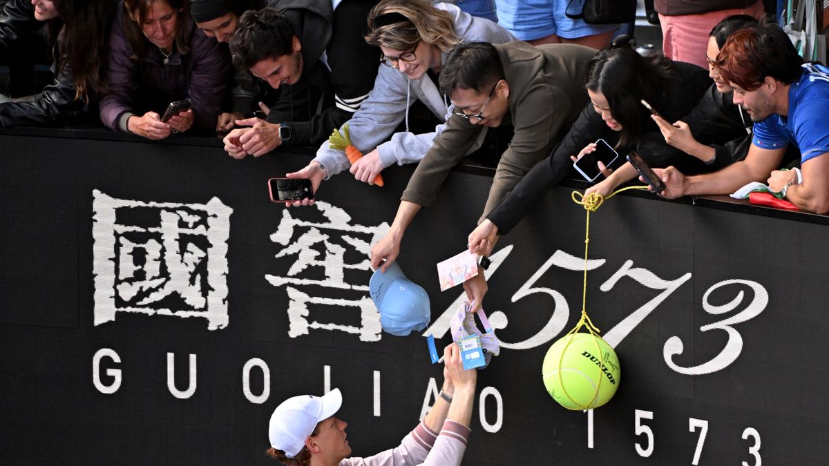 Jannik Sinner po zwycięstwie z Novakiem Djokoviciem