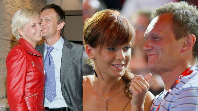 Cezary Pazura na początku związku z Edytą Pazurą  - wtedy jeszcze Zając