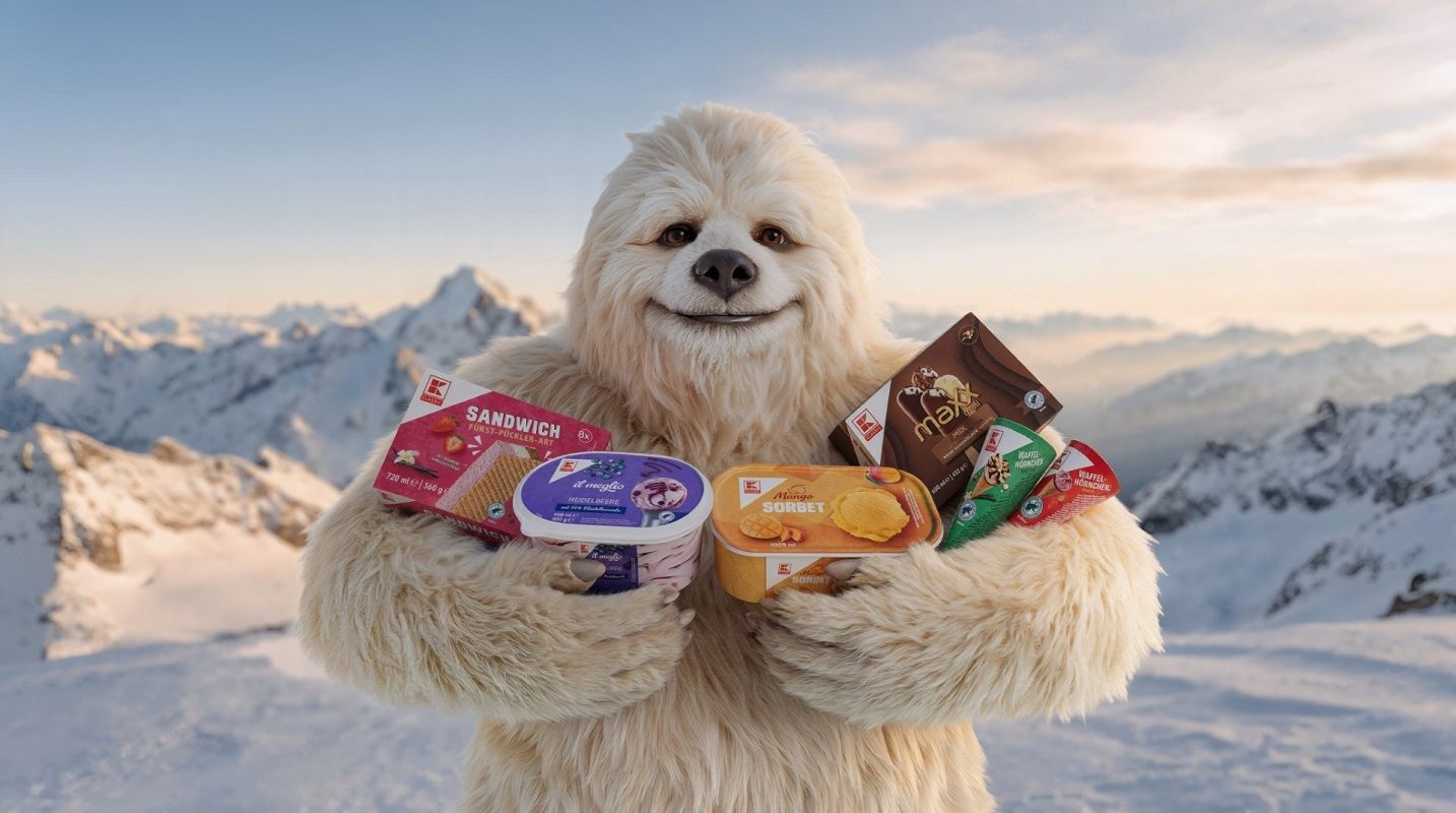 Yeti promuje lody w sklepach Kaufland