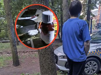 Zatrzymali go przy zoo. Chował się przy wybiegu dla niedźwiedzi
